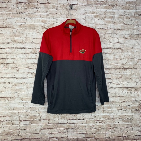 NHL Minnesota Wild Pull Over 3/4 zip long sleeves